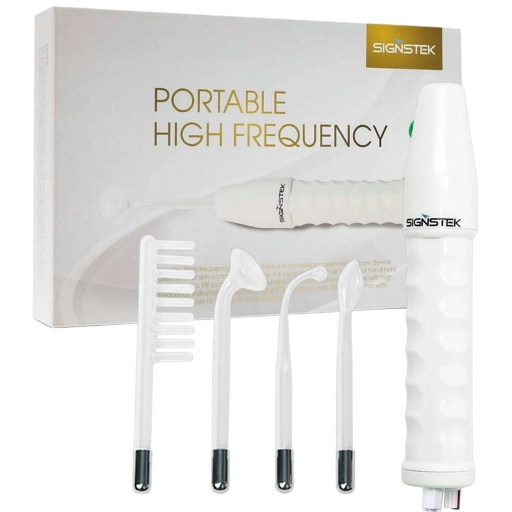Signstek High Frequency Facial Machine Wand Skin Care NEW Open Box Complete
